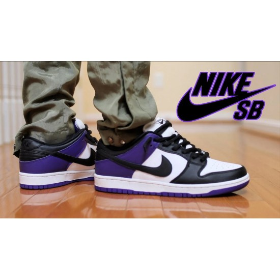 BQ6817-500 Dunk Sb Low Court Purple Purple/White-Black