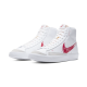 CW7580-100 Mid Sketch Red Swoosh Blazer White/Red 