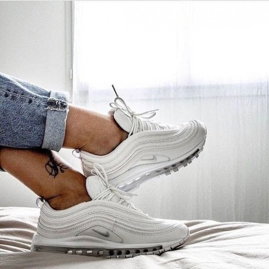 921826-101 Nike Air Max 97 White White/Wolf Grey-Black