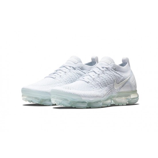 942842-100 Nike Air Vapormax 2 White White/White-Pure Platinum-Metallic Silver