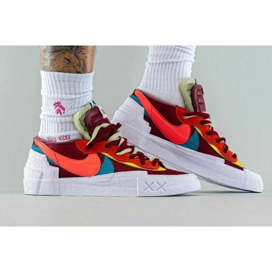 Nike Blazer Low Sacai Kaws Team Red 