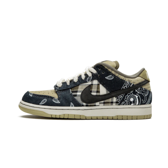 CT5053-001 Sb Dunk Low Travis Scott Black/Black/Parachute Beige/Petra Brown