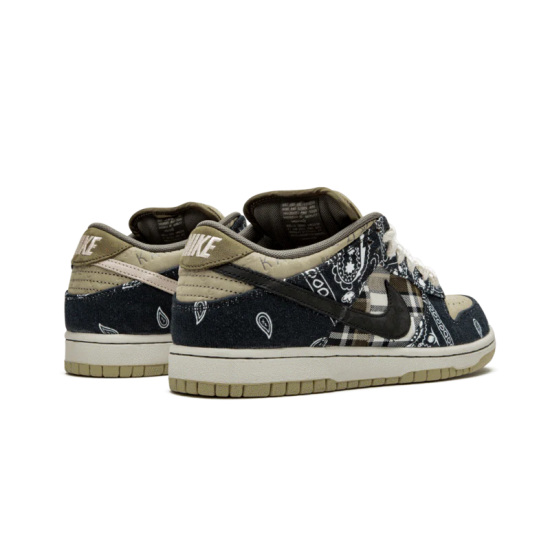 CT5053-001 Sb Dunk Low Travis Scott Black/Black/Parachute Beige/Petra Brown